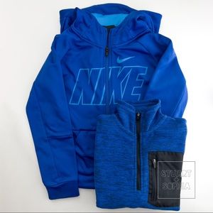 Nike Therma-Fit Zip Hoodie & Champion Fleece Pullover Bundle